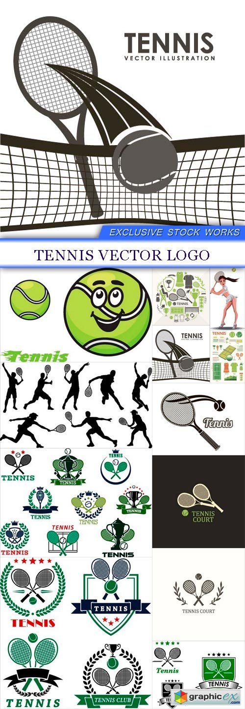 Tennis Vector logo 12X EPS
