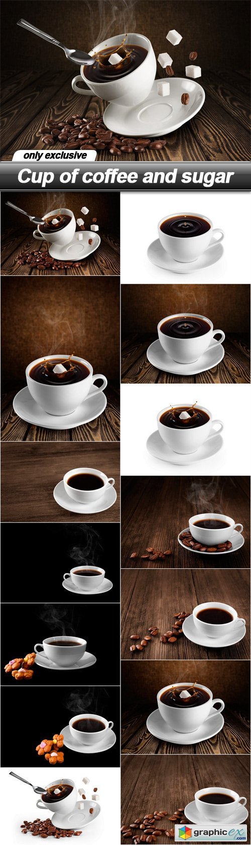 Cup of coffee and sugar - 14 UHQ JPEG