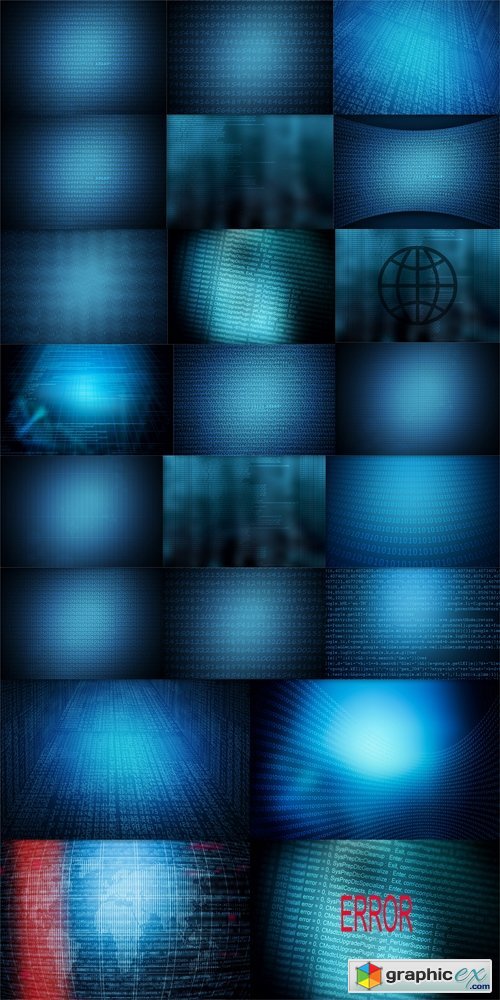 Digital cyber pattern.Abstract data bits stream background
