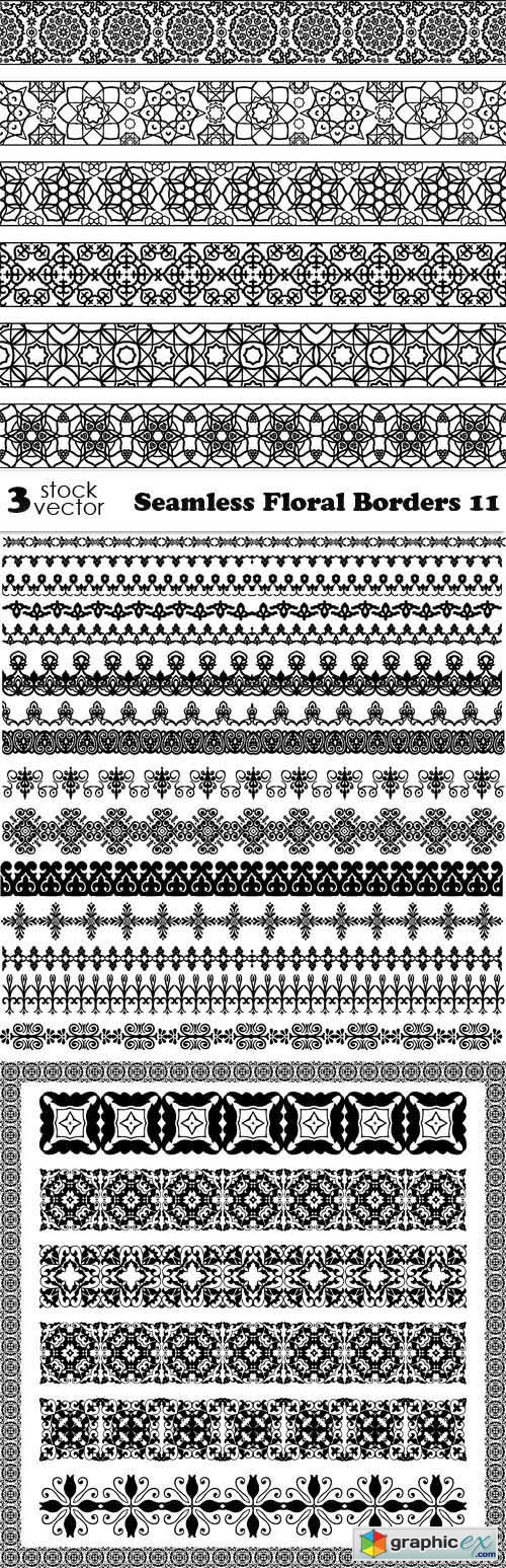 Seamless Floral Borders 11