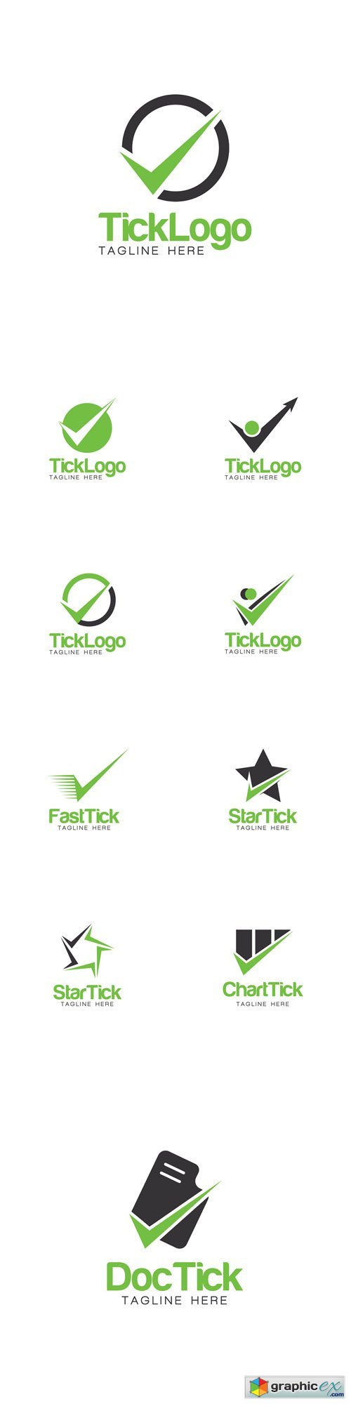 Tick Creative Concept Logo Design