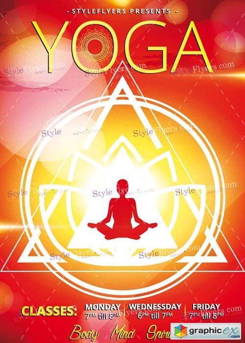 Yoga PSD V5 Flyer Template