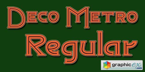 Deco Metro Font Family - 2 Fonts