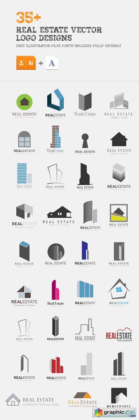 35+ Real Estate Vector Logo Designs