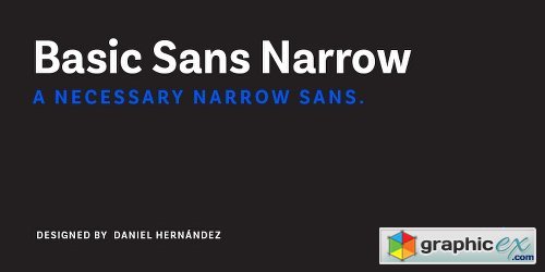 Basic Sans Narrow Font Family - 28 Fonts