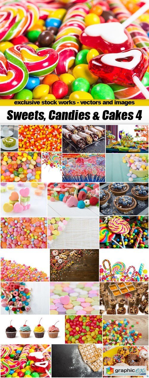 Sweets, Candies & Cakes 4 - 26xUHQ JPEG