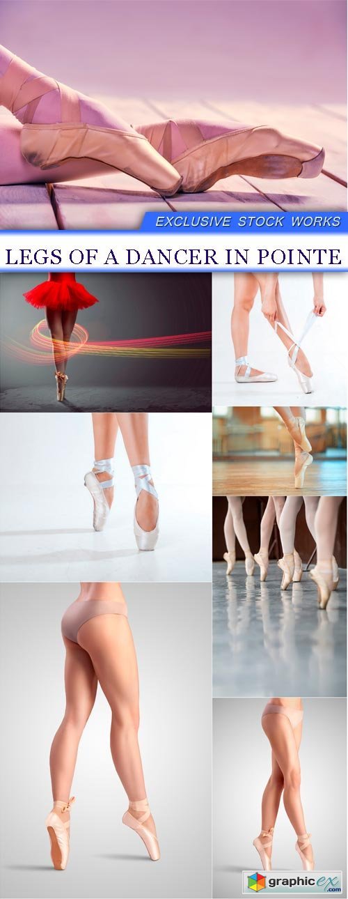 Legs of a dancer in pointe 8X JPEG