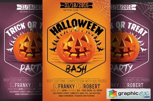 Halloween Bash Party Flyer 381369