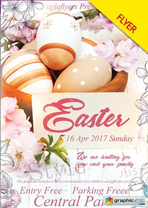 Easter PSD V4 Flyer Template