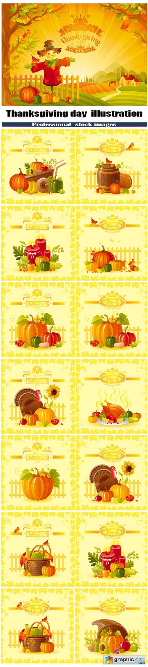Thanksgiving day vector illustration