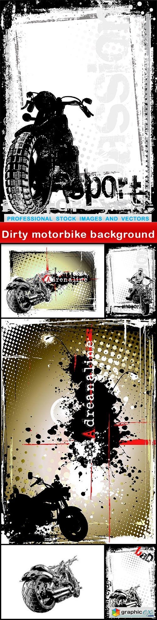 Dirty motorbike background - 6 EPS