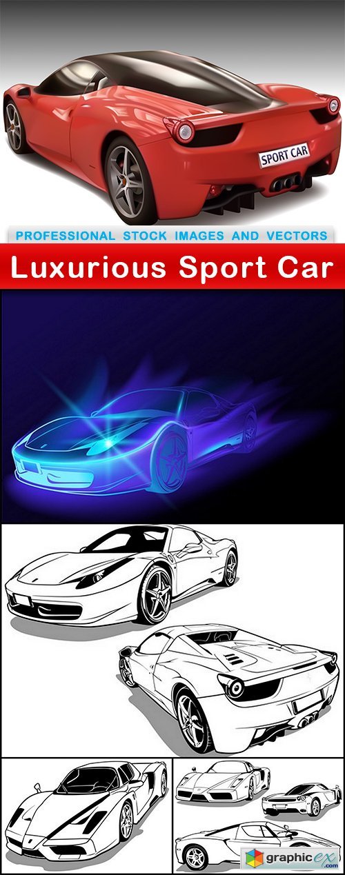 Luxurious Sport Car - 5 EPS