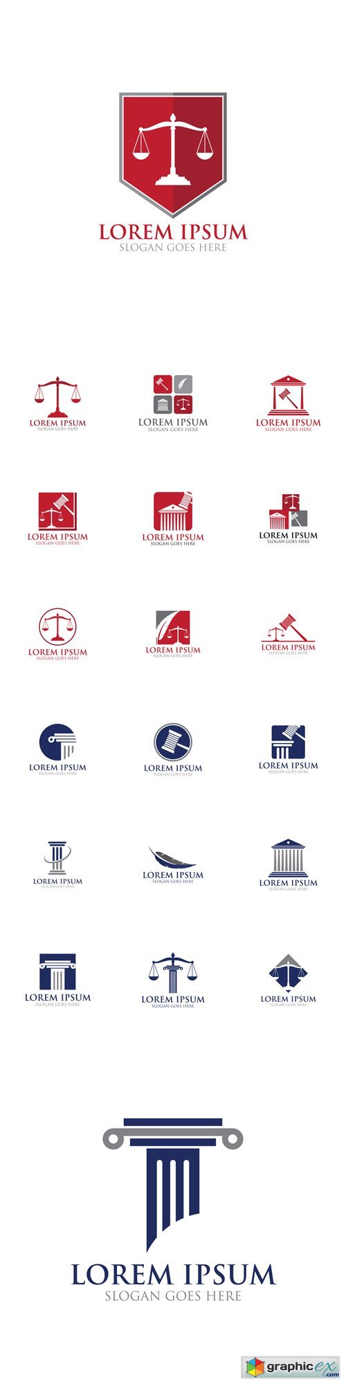 Law Legal Logo Icon Design