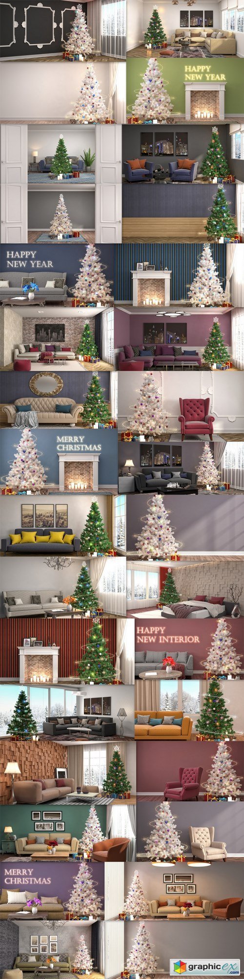 Homemade Christmas design apartments, rooms, houses 5