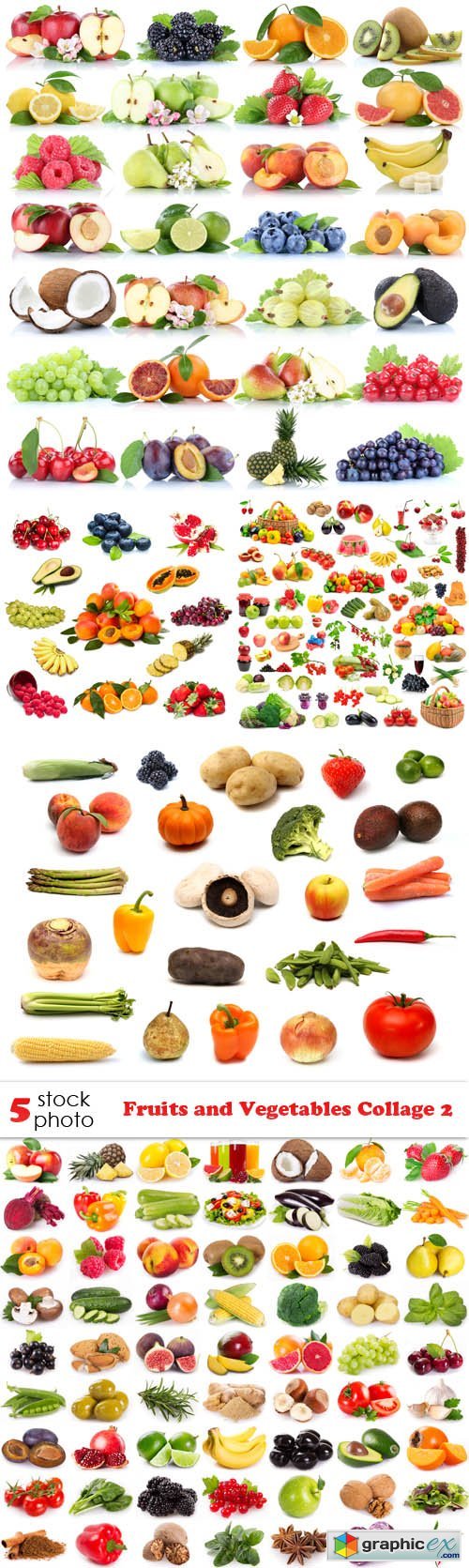 Fruits and Vegetables Collage 2