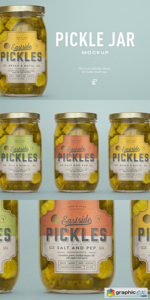 Pickle Jar Mockup