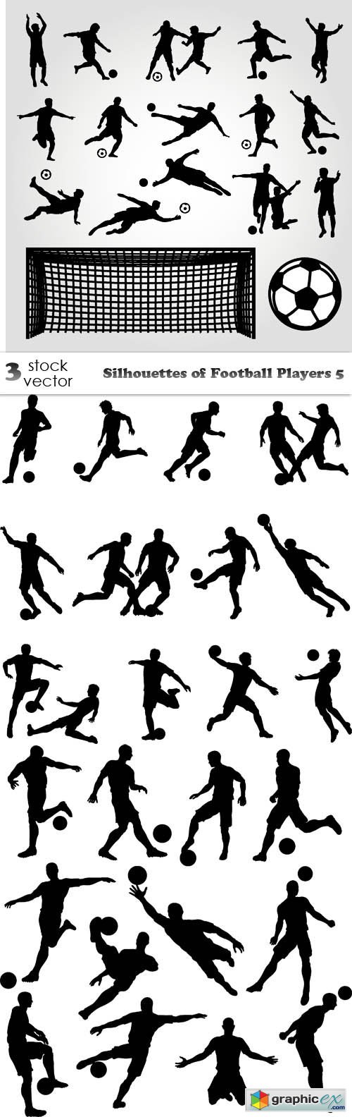 Silhouettes of Football Players 5