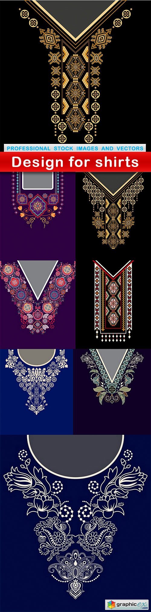 Design for shirts - 8 EPS