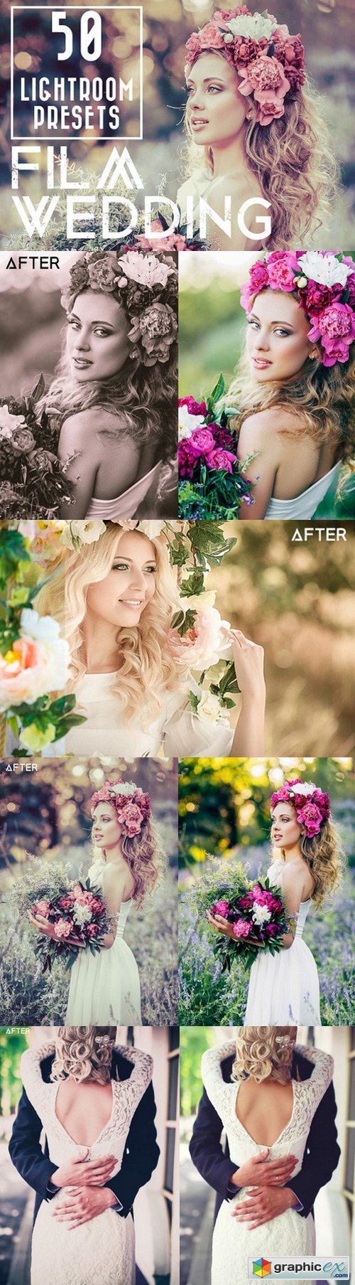 50 Film Wedding LR Presets