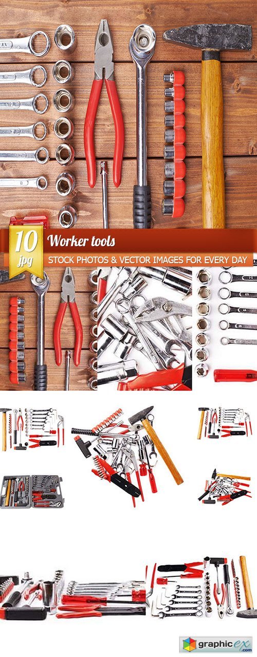Worker tools, 10 x UHQ JPEG