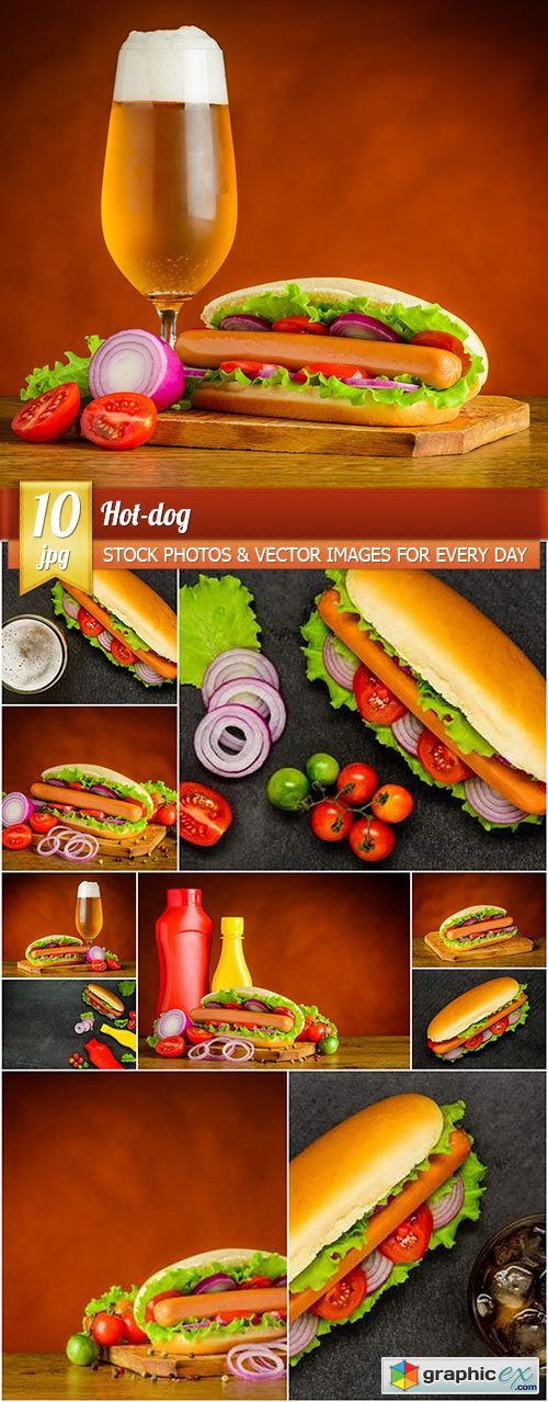 Hot-dog, 10 x UHQ JPEG