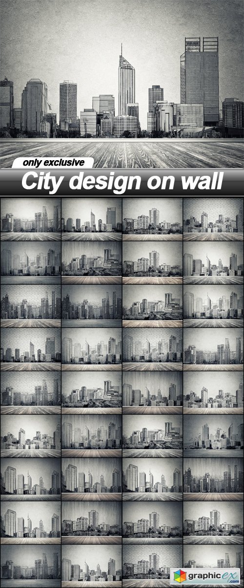 City design on wall - 35 UHQ JPEG
