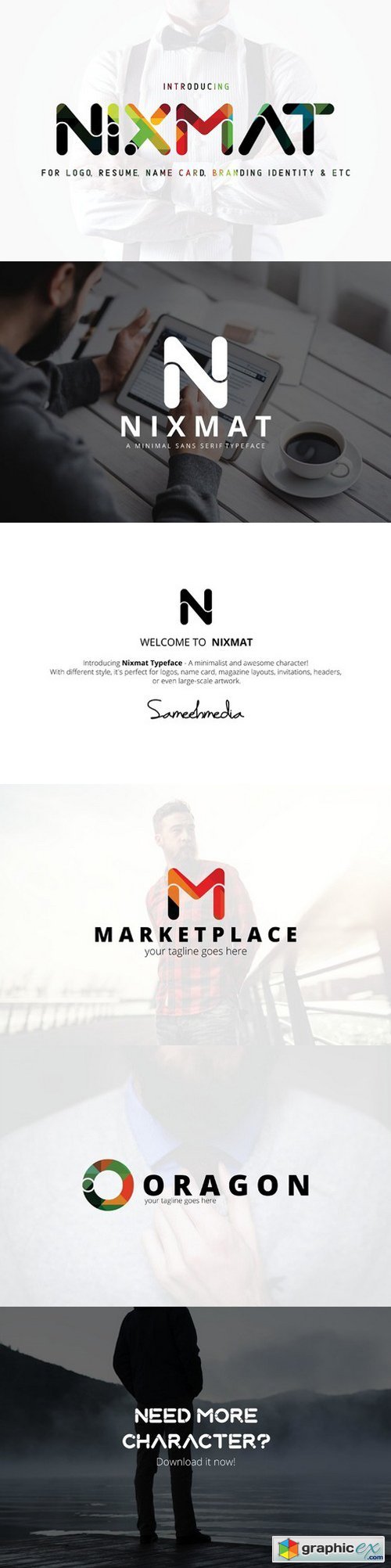 Nixmat | A Brand Identity Font