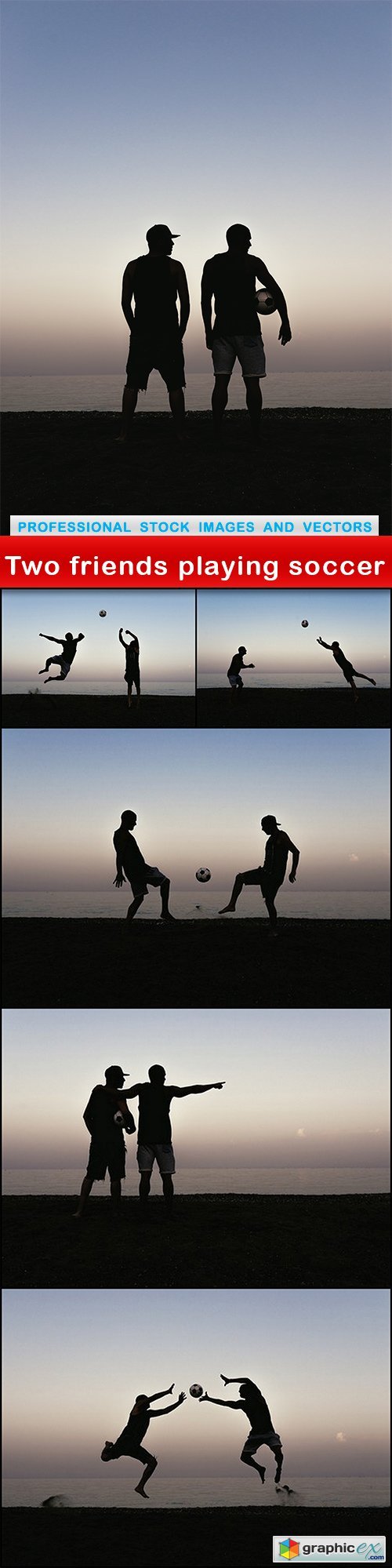 Two friends playing soccer - 6 UHQ JPEG