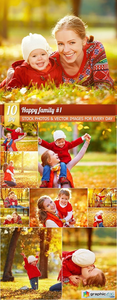Happy family 1, 10 x UHQ JPEG