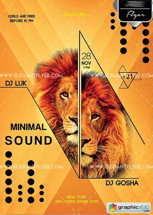 Animal Sound V1 Flyer PSD Template + Facebook Cover