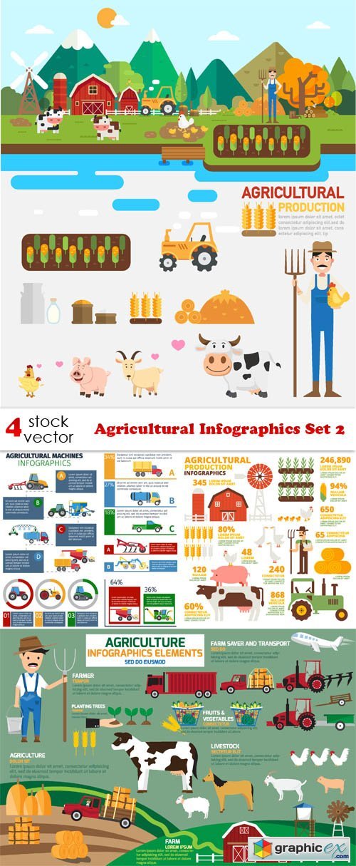 Agricultural Infographics Set 2