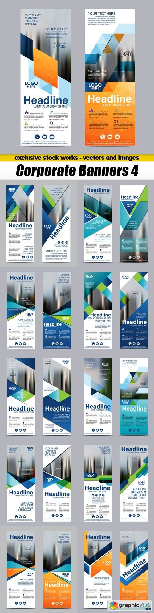 Corporate Banners 4 - 11xEPS