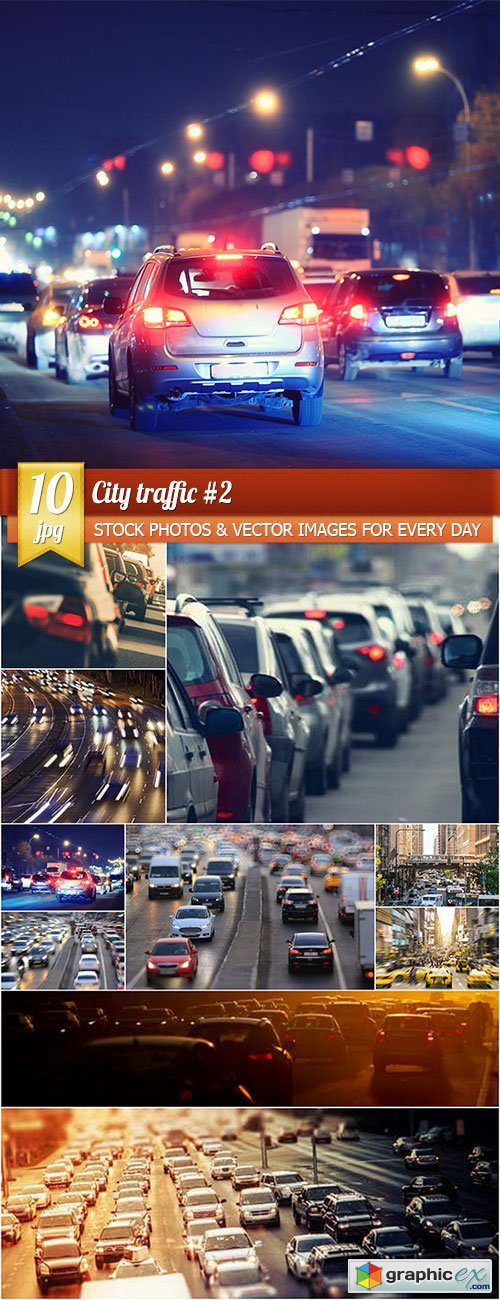 City traffic 2, 10 x UHQ JPEG