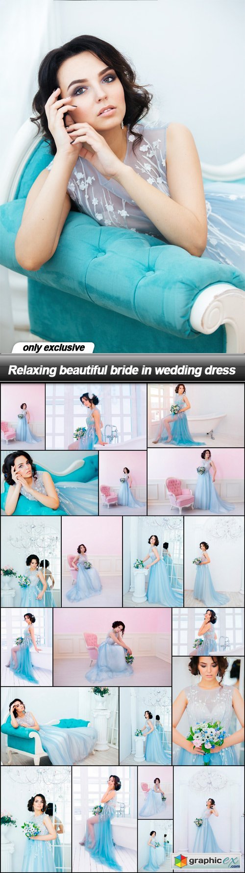 Relaxing beautiful bride in wedding dress - 22 UHQ JPEG