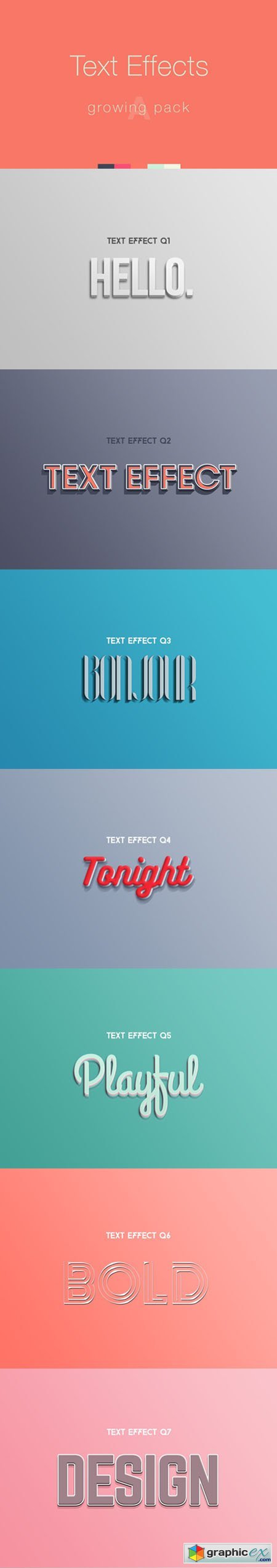 Photoshop Text Effects - Growing Pack