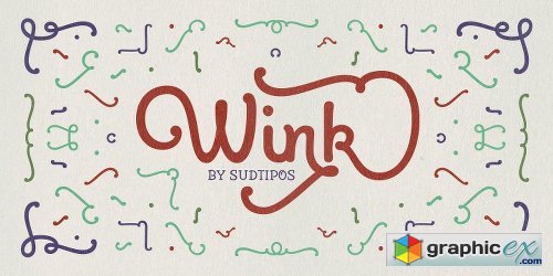  Wink Font Family - 3 Fonts 