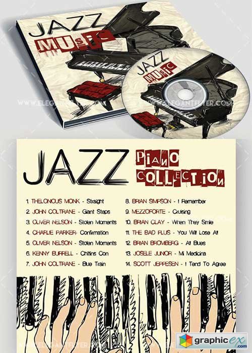  Jazz Premium CD Cover PSD Template 