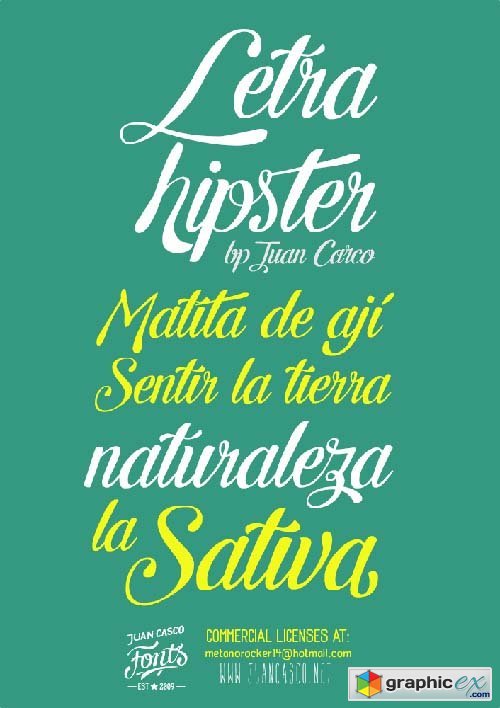  Letra Hipster Font 