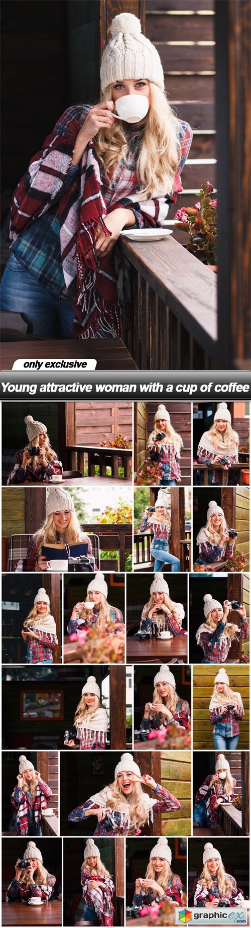 Young attractive woman with a cup of coffee - 20 UHQ JPEG