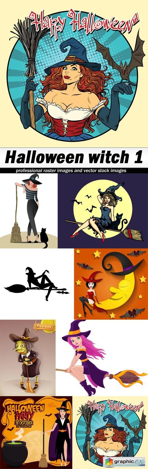 Halloween witch 1 - 8 EPS