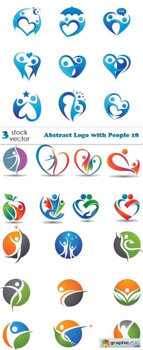 Abstract Logo with People 18