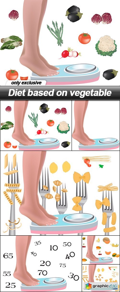 Diet based on vegetable - 6 EPS
