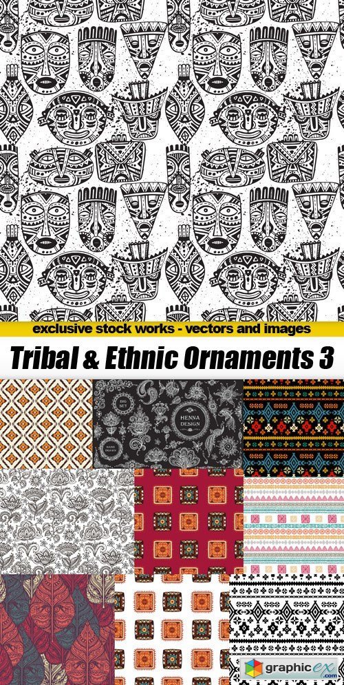 Tribal & Ethnic Ornaments 3 - 25xEPS