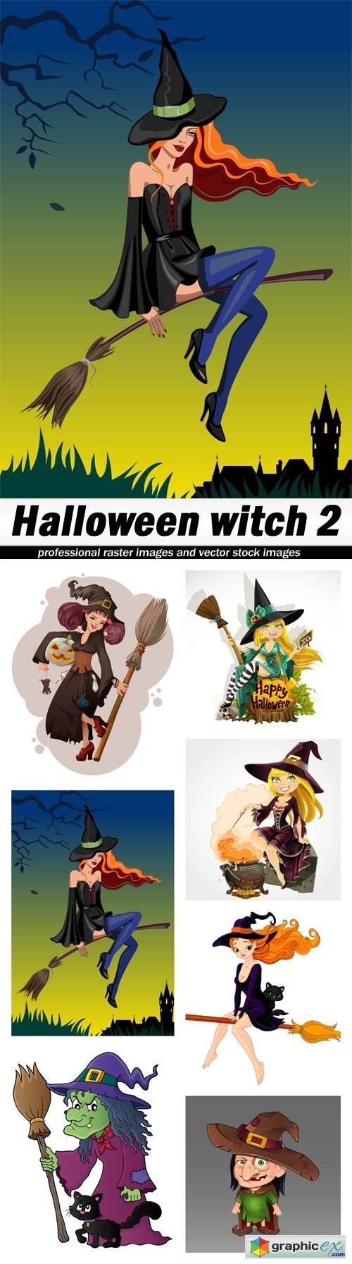 Halloween witch 2 - 7 EPS