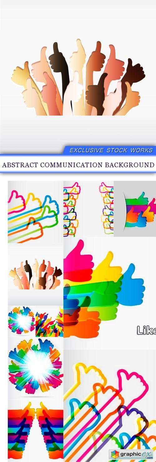 Abstract communication background 10X EPS