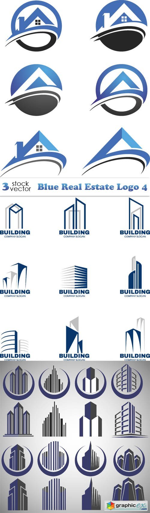 Blue Real Estate Logo 4