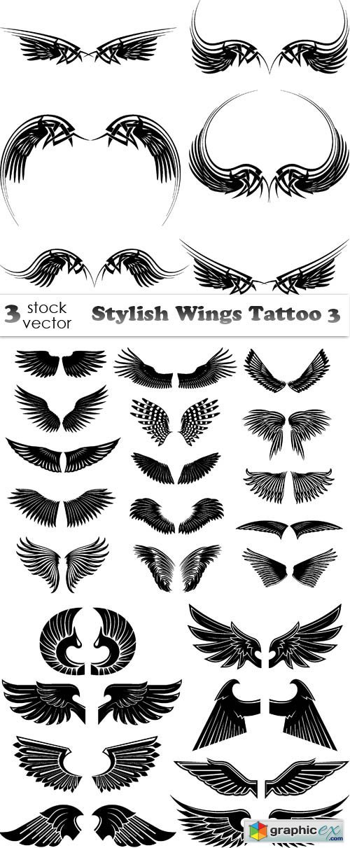 Stylish Wings Tattoo 3