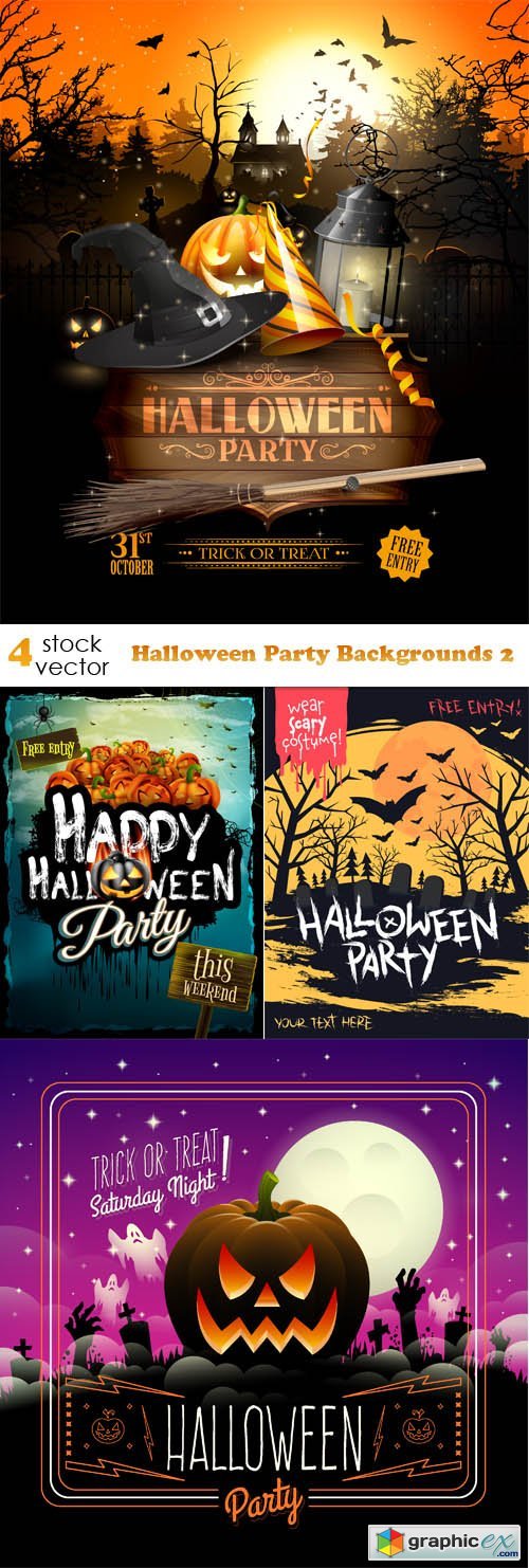 Halloween Party Backgrounds 2