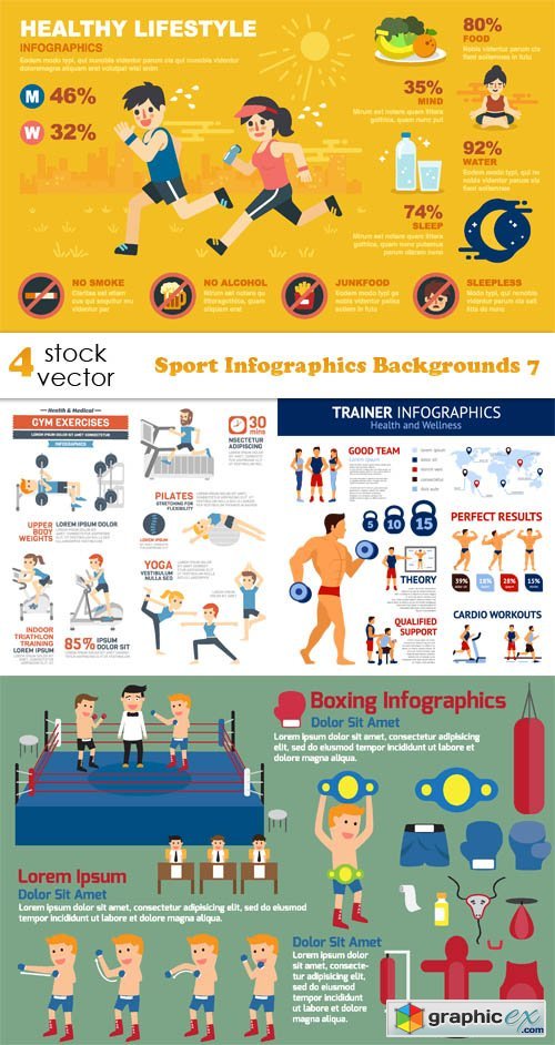Sport Infographics Backgrounds 7