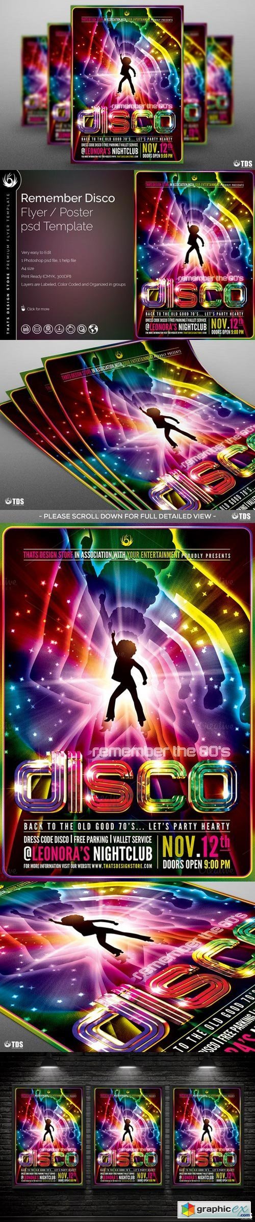 Remember Disco Flyer Template
